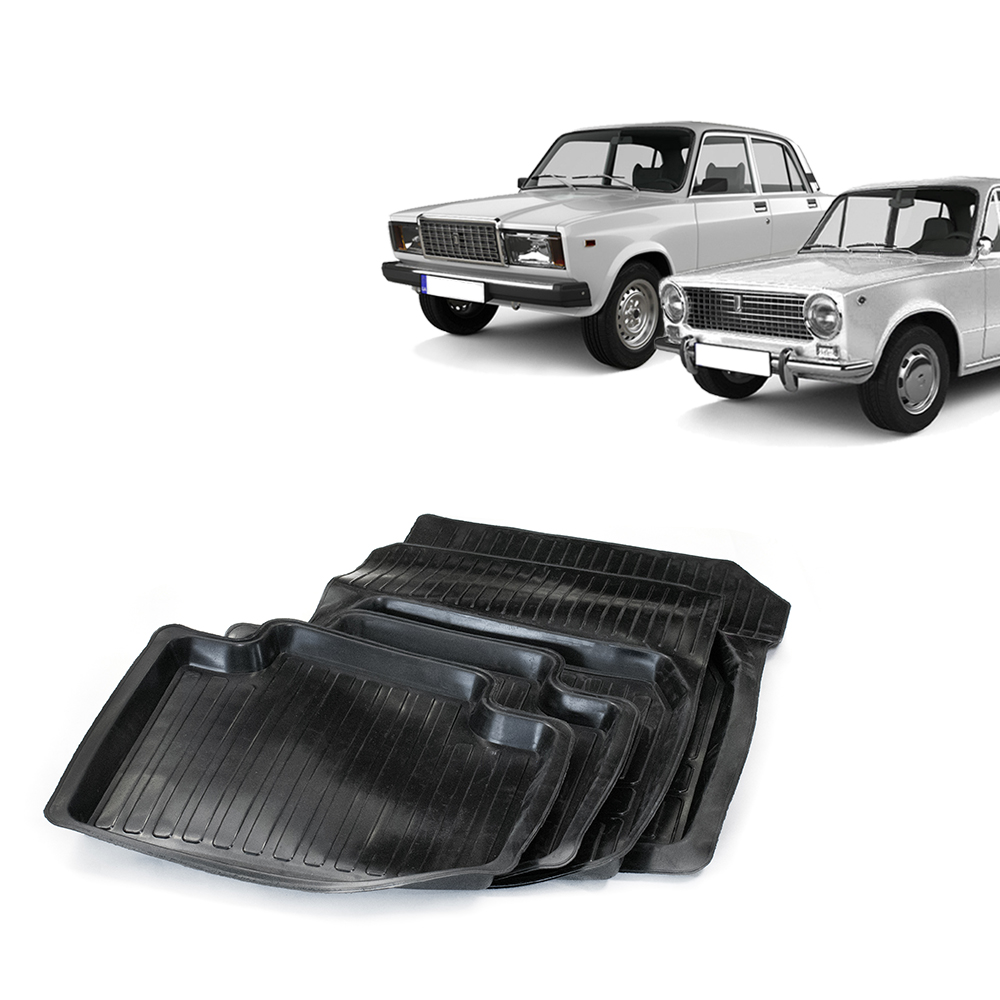 Коврики салона для а/м ВАЗ 2101-07, резиновые