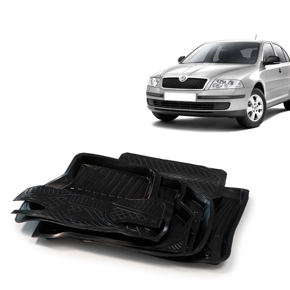 Коврики салона для а/м SKODA Octavia, резиновые