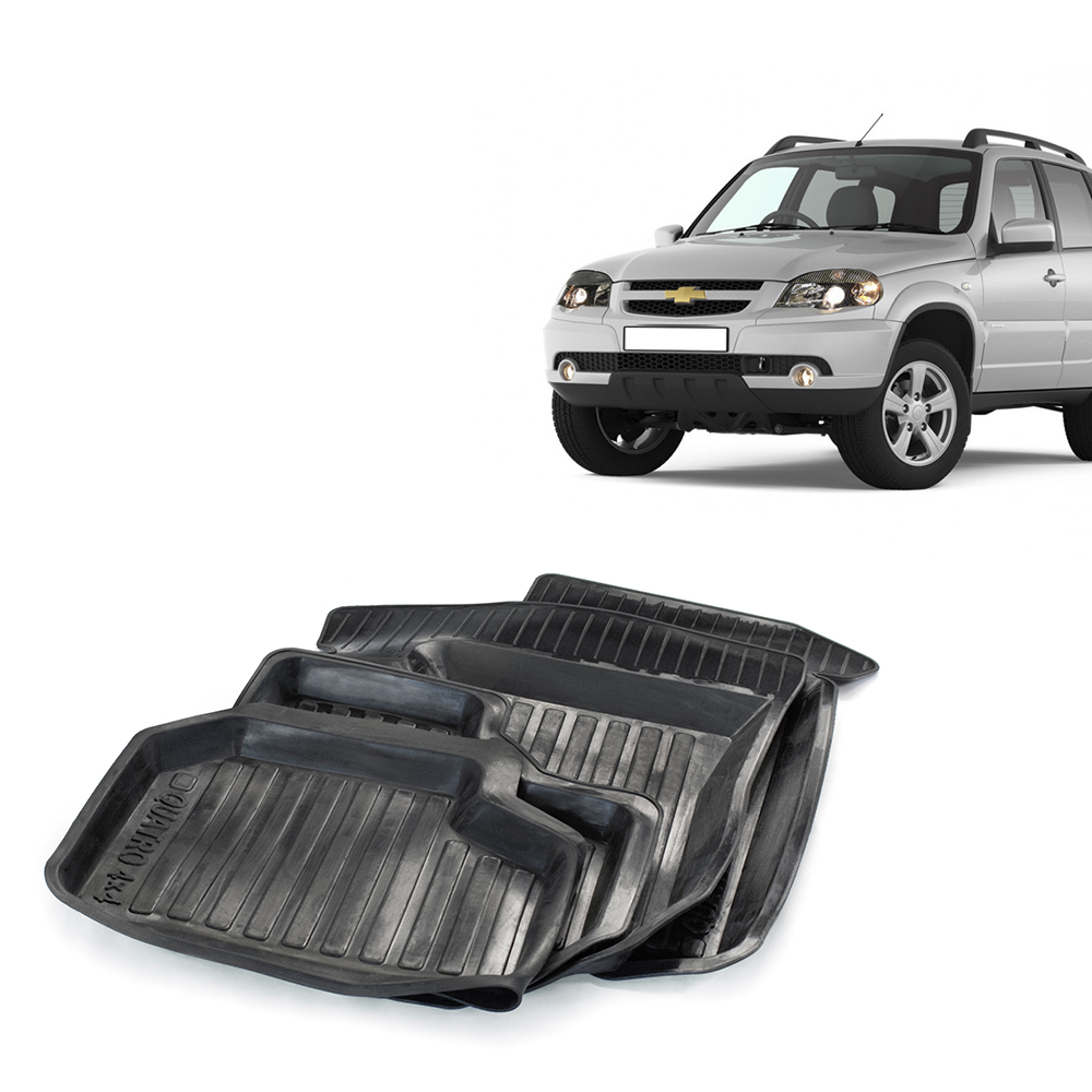 Коврики салона для а/м ВАЗ-2123, резиновые