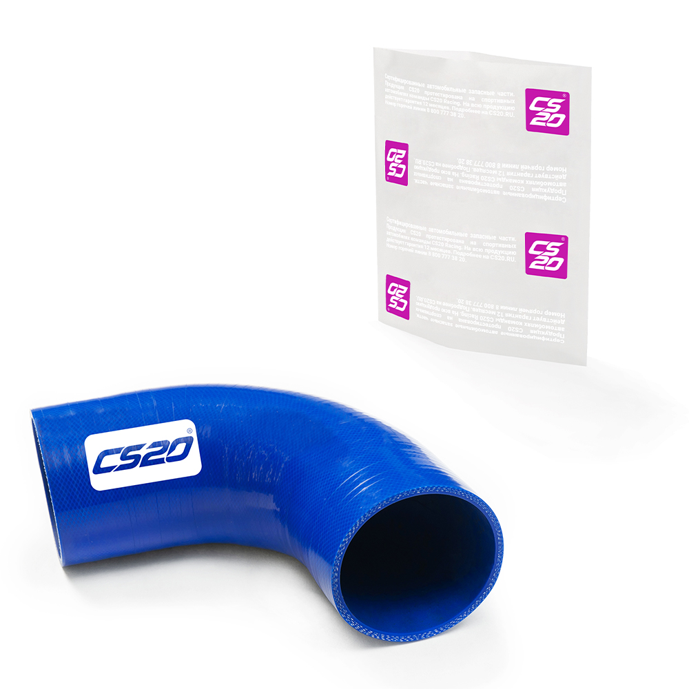 Патрубок D80х150х150 угол 90°, силикон