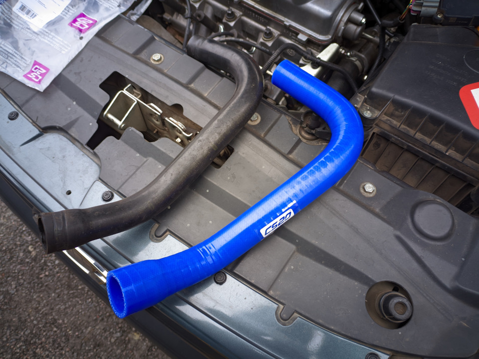 Замена резиновых патрубков на силиконовые от компании CS20