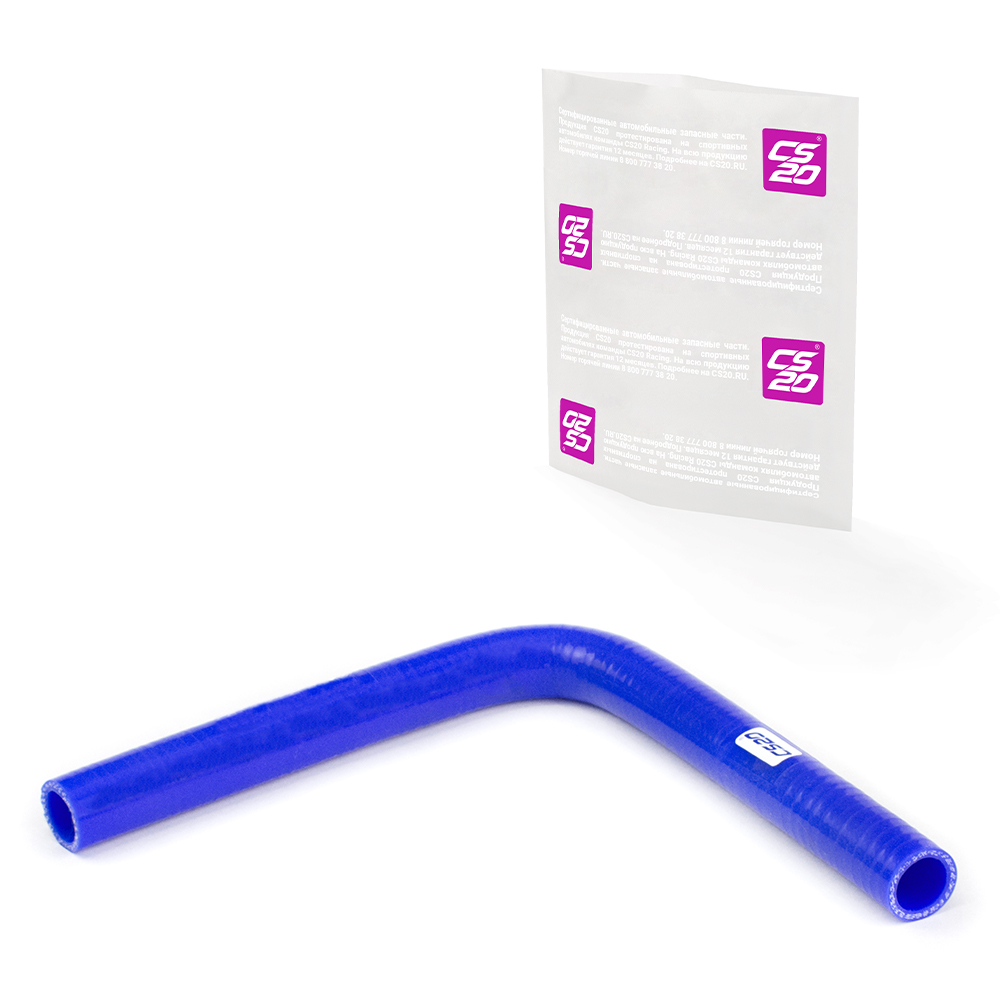 Патрубок D25х200х200 угол 90°, силикон