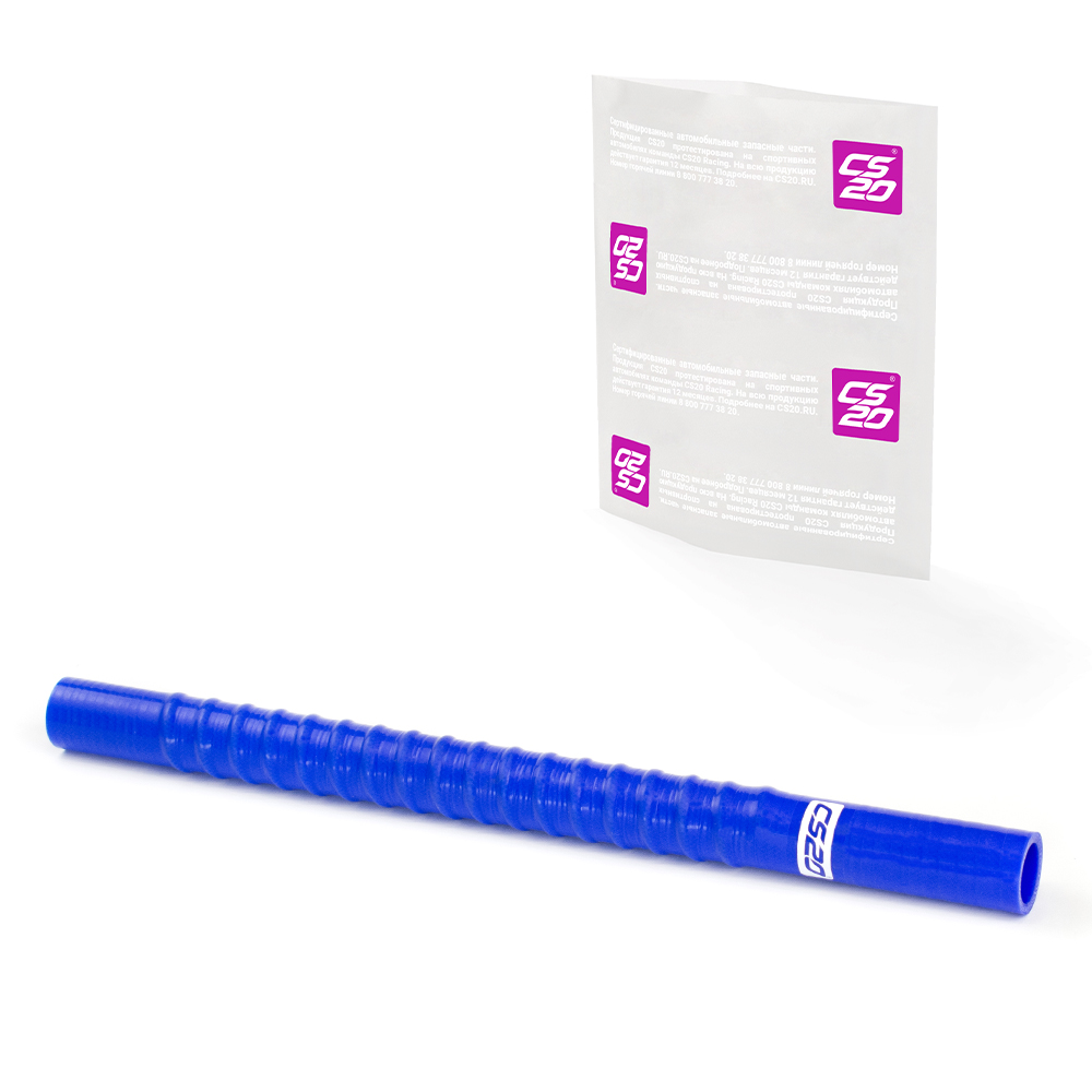 Патрубок гофрированный D25/L400, силикон