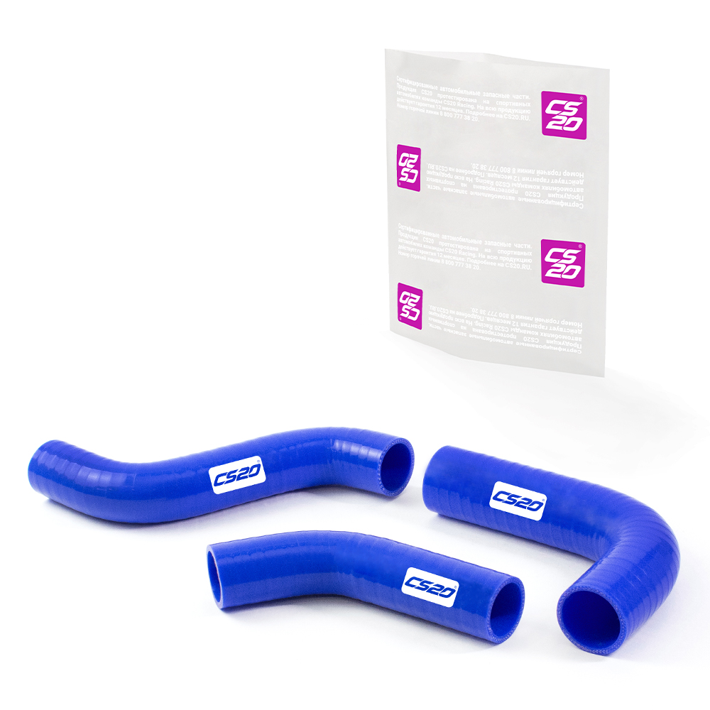 Патрубки для а/м УАЗ-3163 ЗМЗ-409 Е4 радиатора 3шт., силикон