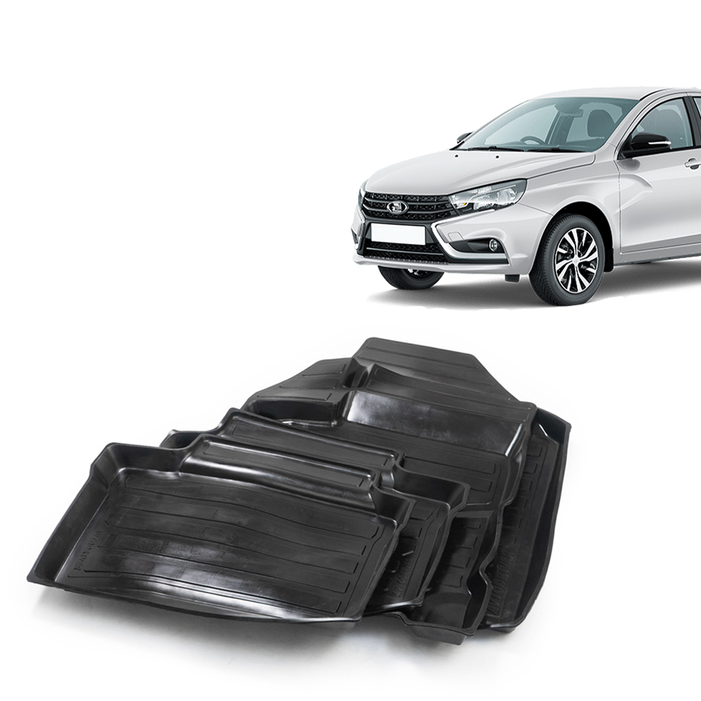 Коврики салона для а/м LADA Vesta, резиновые