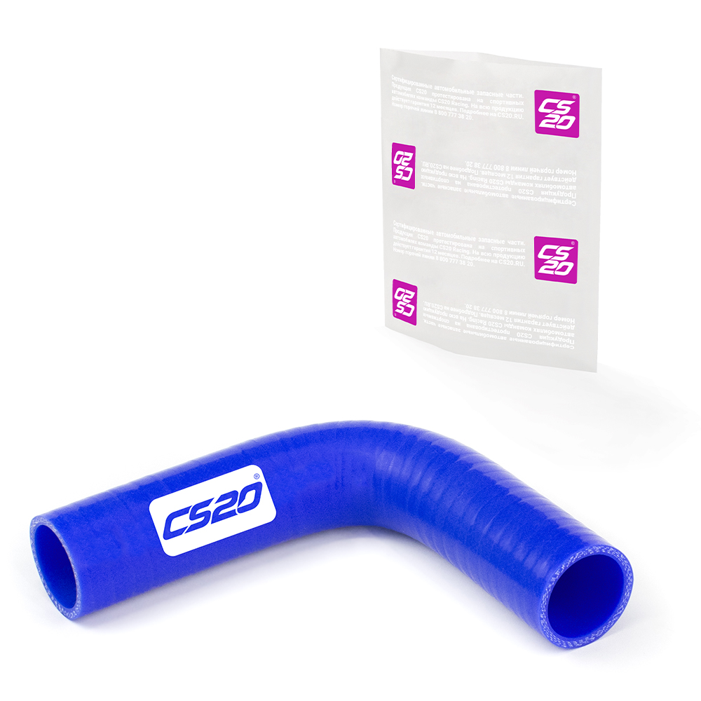 Патрубок D38х150х150 угол 90°, силикон