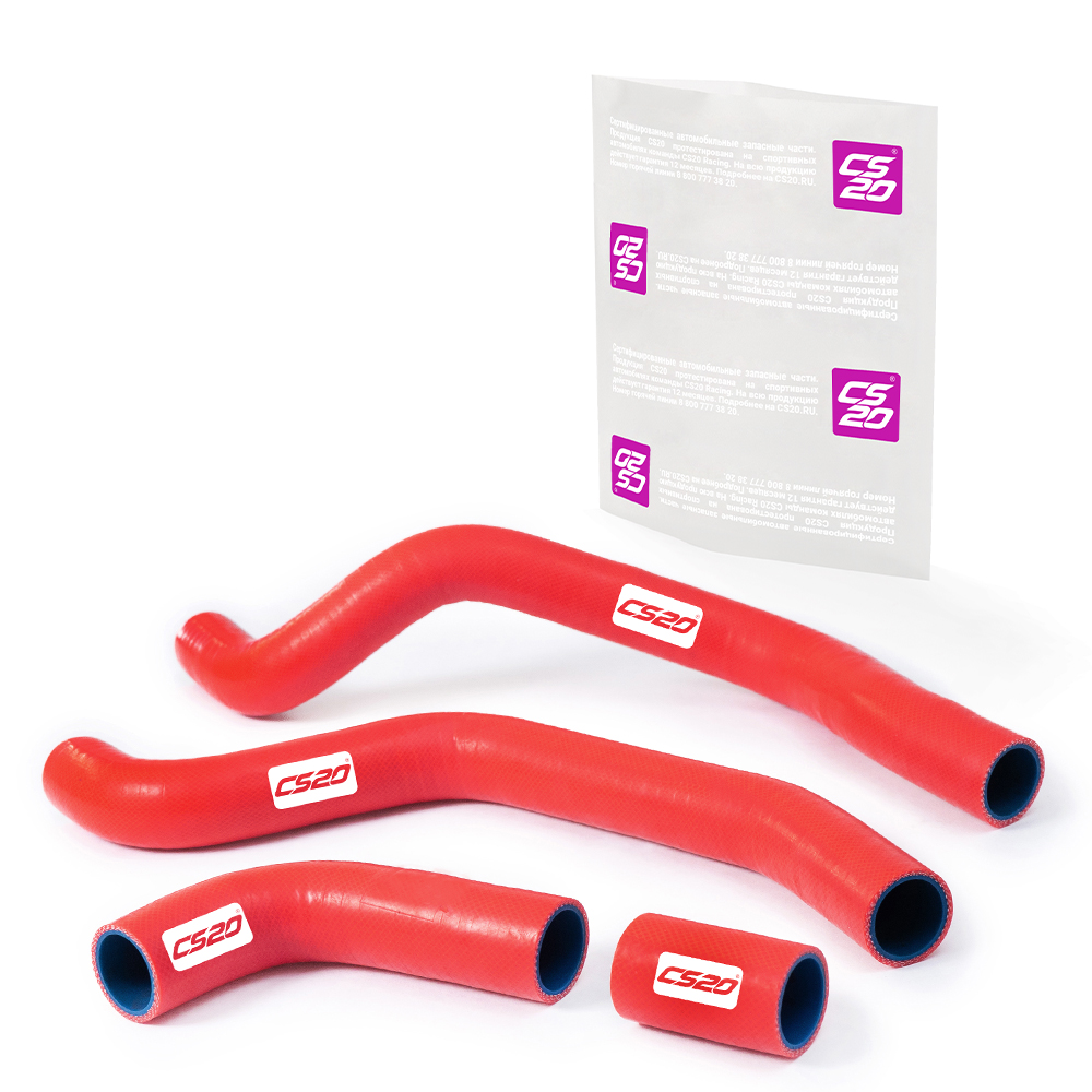 Патрубки для а/м ВАЗ-2112 16V радиатора 4шт., силикон