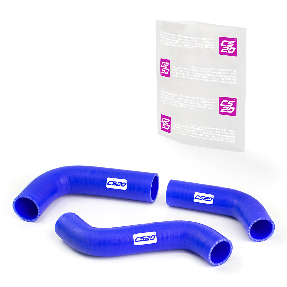 Патрубки для а/м УАЗ-3163 ЗМЗ-409 Е4 радиатора 3шт., силикон