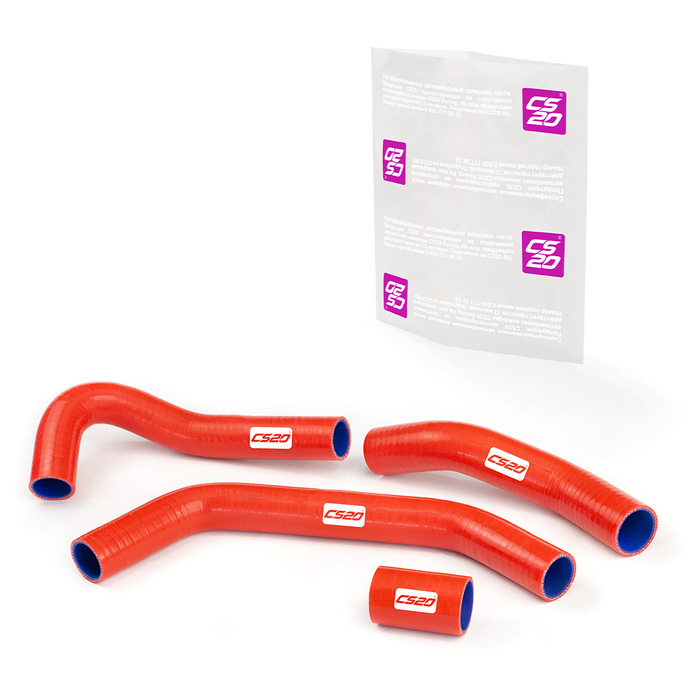 Патрубки для а/м УАЗ-3163 IVECO радиатора 4шт., силикон