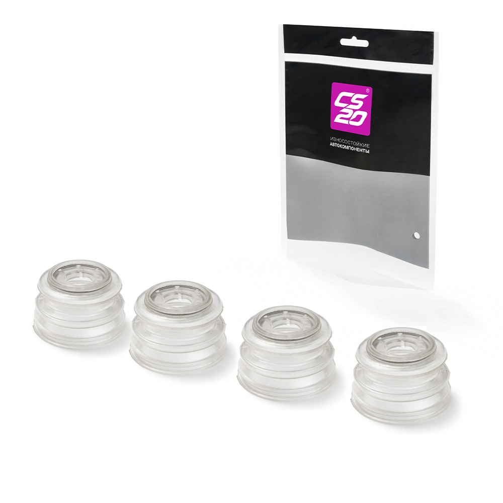 Пыльники для а/м ВАЗ-2123 шаровой опоры 4шт., силикон прозрачный