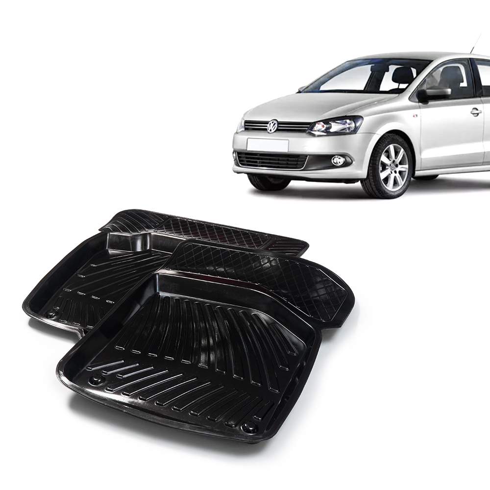 Коврики салона (передние) для а/м VW Polo 5 (6R,6C), 2009-20